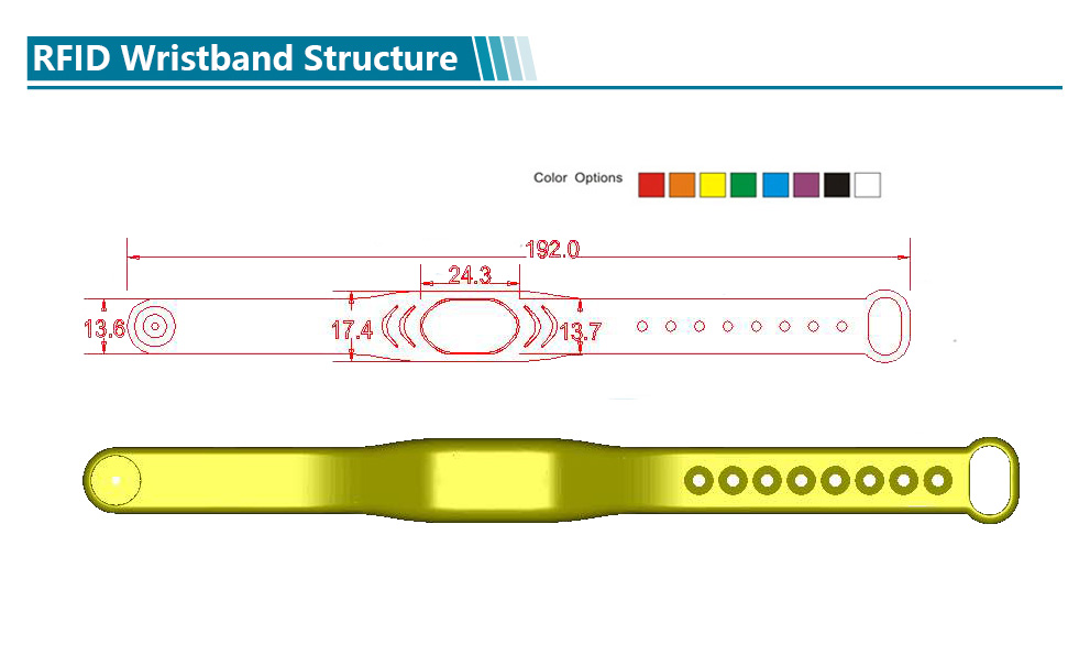 MI Band Adjustable Children NTAG 213 NFC Silicone Wristband