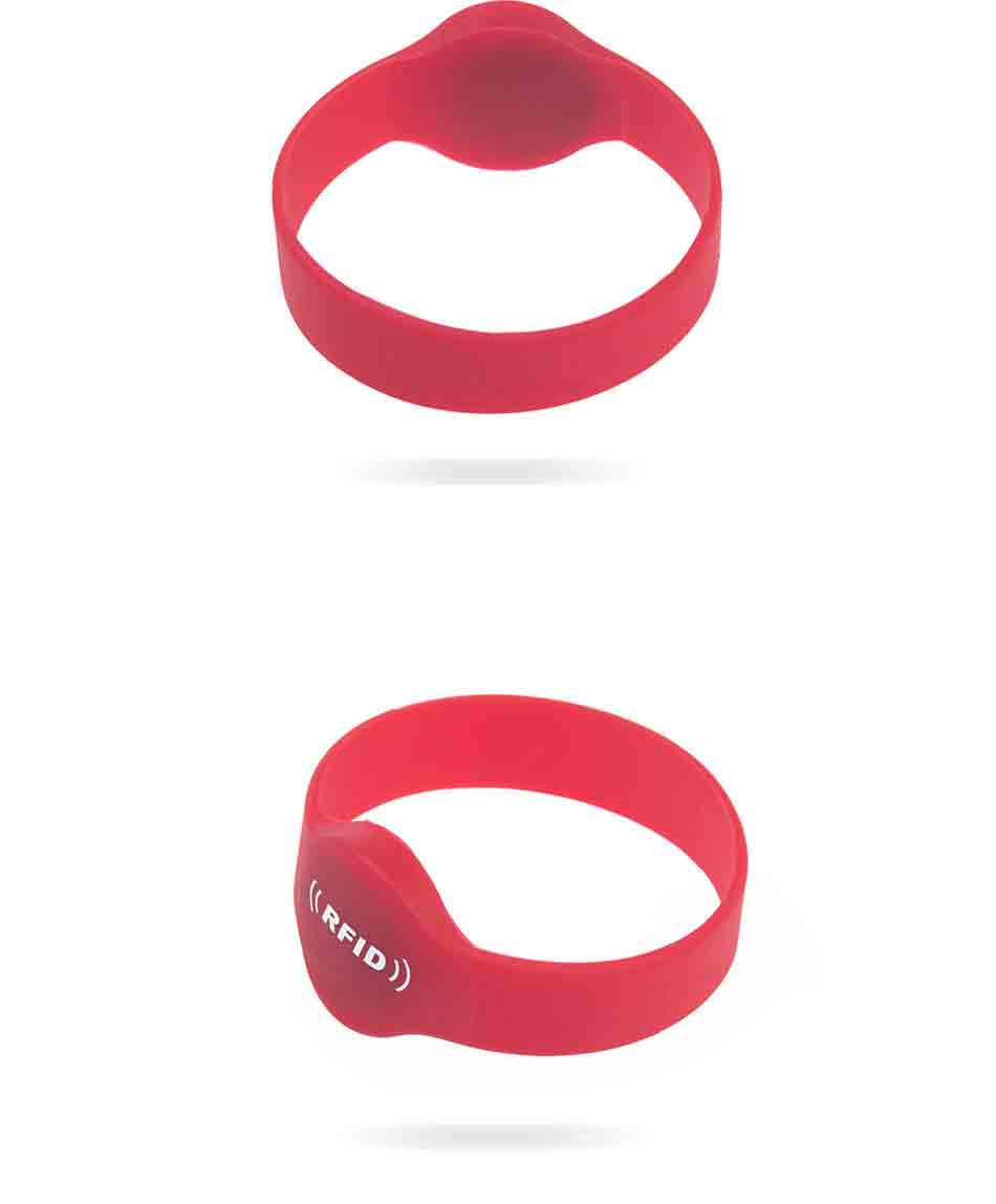 Closed Round Head 125khz LF Swimming Pool RFID Wristband