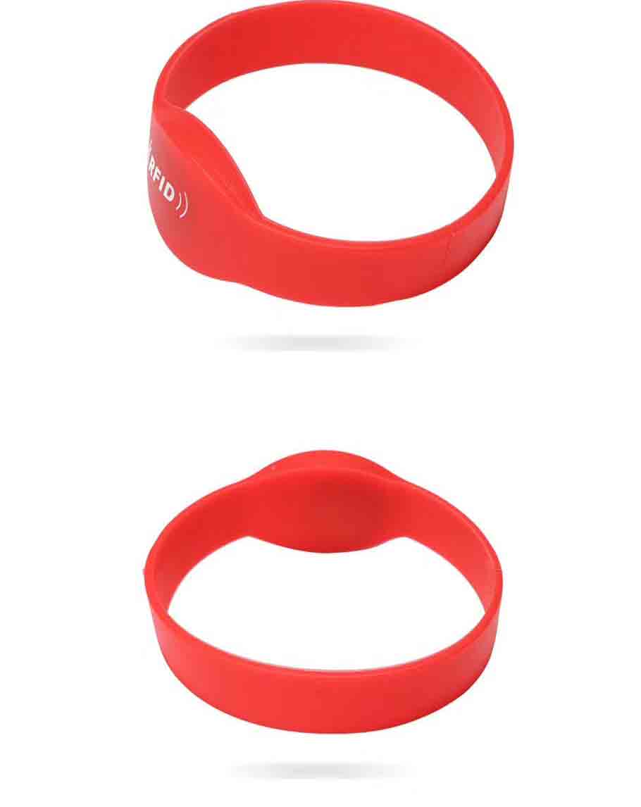 13.56mhz Closed Oval Head MIFARE S50 Hospital Silicone Wristband