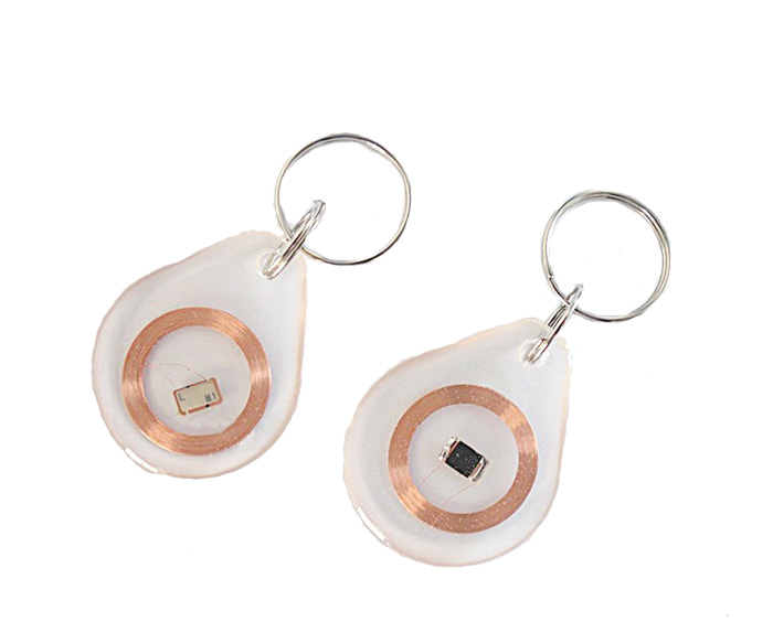 125KHz T5577 Chip RFID Transparent Keyfob