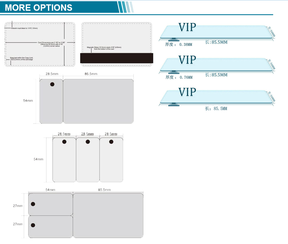 ISO Bank Card Size Printed PVC Barcode Card for Chain Shops