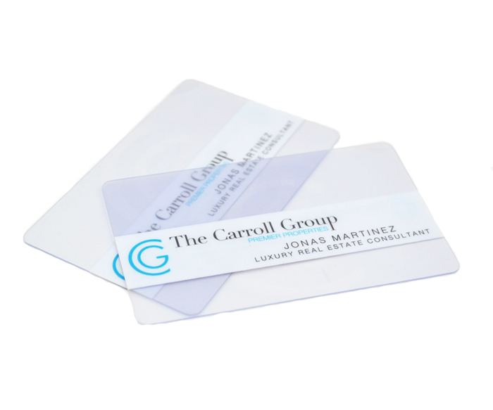 Full Color Printing Transparent Plastic Cards