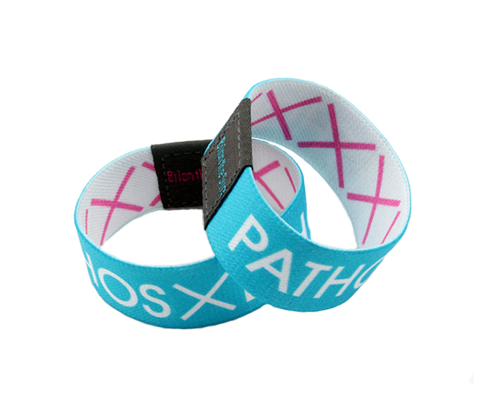 Customized Printing RFID Elastic Fabric Wristband