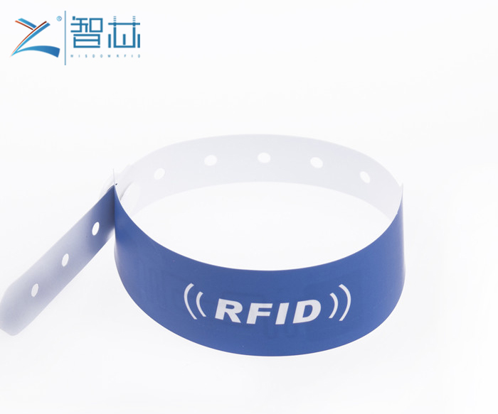 ISO 18000-6C 860-960Mhz UHF Paper Disposable RFID Wristband