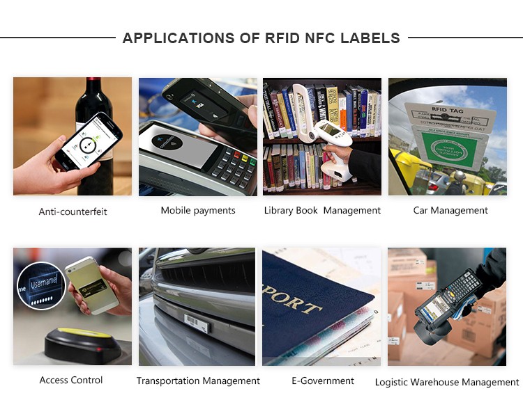 Writable NFC Tags 13.56Mhz Passive NFC Sticker Rolling Package