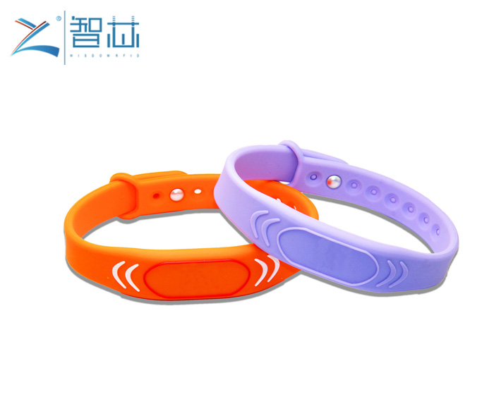 MI Band Adjustable Type 13.56Mhz RFID Silicone Wristband for Adult