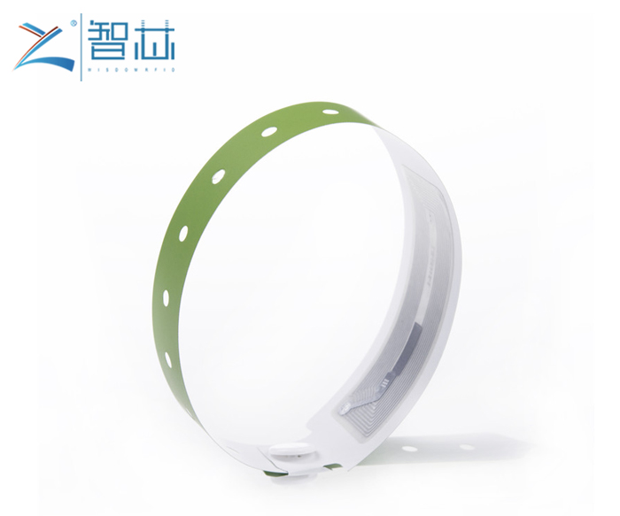 Synthetic Paper 13.56Mhz NTAG 213 NFC Wristband