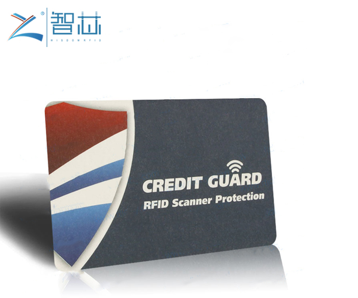 Printed RFID Blocking Card for Credit Card Protecting