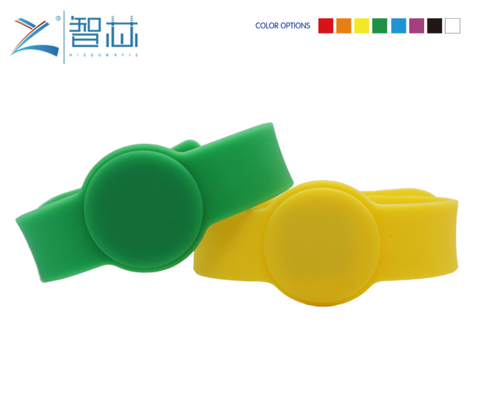 13.56Mhz Tamper Proof Silicone RFID Wristband for Amusement Park Payment 