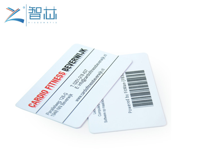 ISO Bank Card Size Printed PVC Barcode Card for Chain Shops