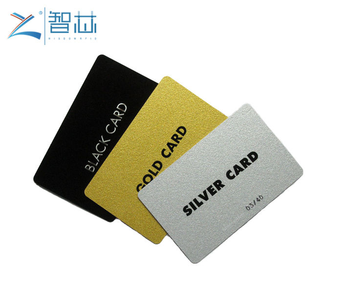 Metallic Gold and Silver PVC Loyalty Card 