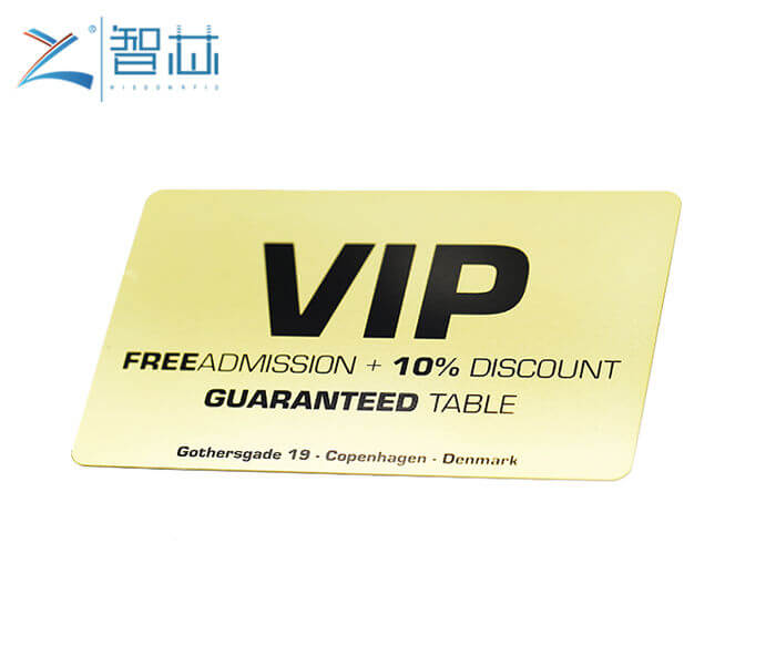 China Golden Metal Card for Promotion Gift 