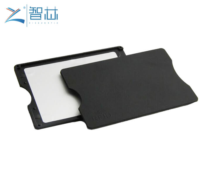Factory Customized Hard Plastic RFID Blocking ABS ID Card Holder for Credit Card