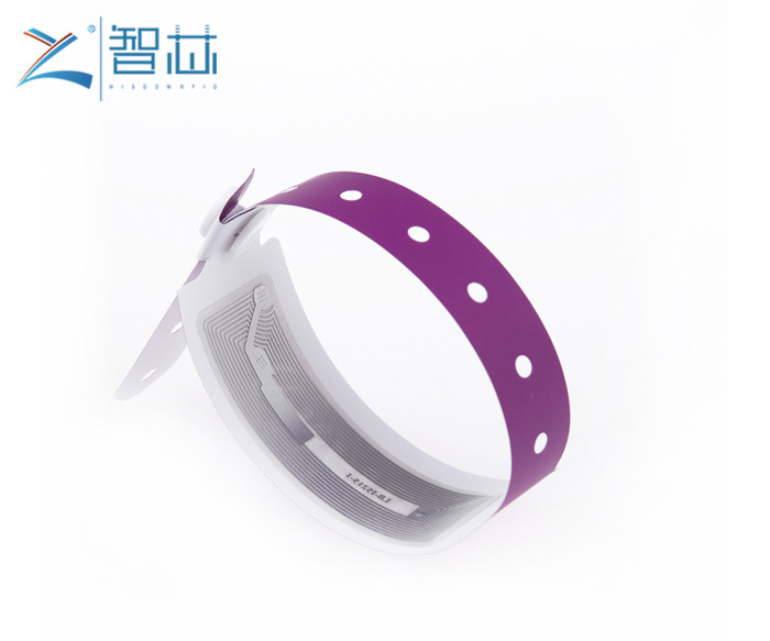 13.56MHz MIFARE 1K Synthetic Paper RFID Disposable Wristband