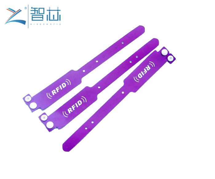 13.56MHz HF Disposable Softer PVC MIFARE 1K RFID Wristband
